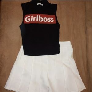 ❤️‍🔥3 for $15 GIRLBOSS Badass Fashion Nova Black crop top